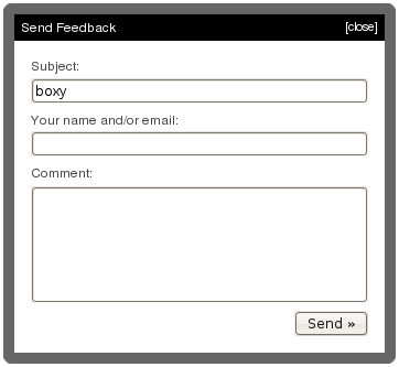 Example dialog box