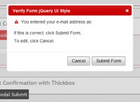 nice modal dialog box on Form Submit jQuery UI
