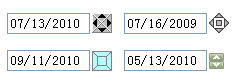 jQuery Date Entry - input field up to accept a date value using a spinner.