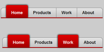 Pure CSS3 Red Menu/Navigation