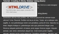 jQuery Sticky scrolling Sidebar