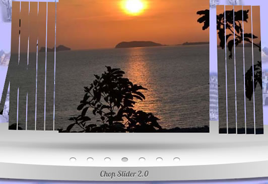 jQuery Chop Slider  photo album effect