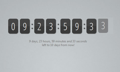 Very stylish jQuery Countdown Timer
