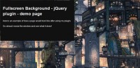 jQuery Fullscreen Background effect